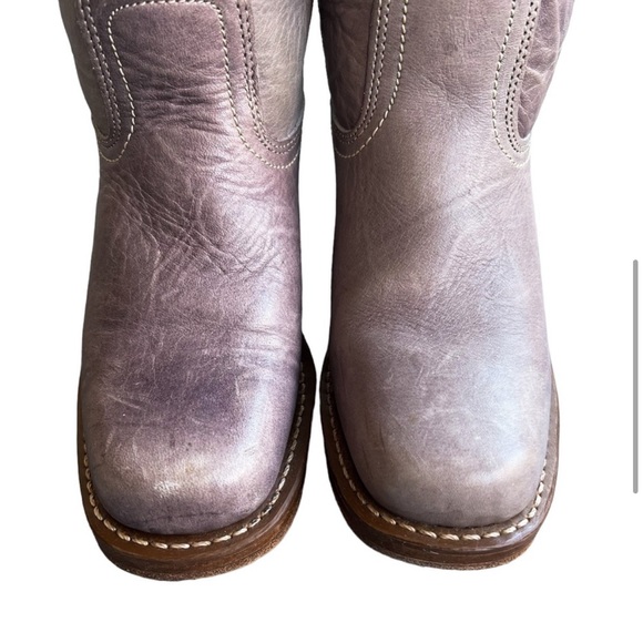 Frye Vintage Knee High Lilac Purple Campus Boots Size 7 - Picture 6 of 12
